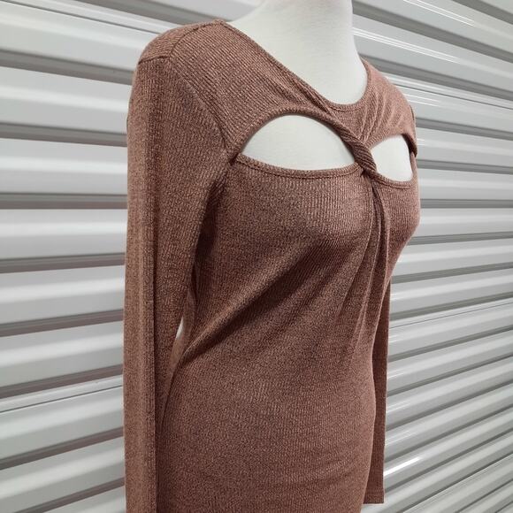 Walter Baker Tenley Sweater Dress Womens XL Long Sleeve Stretch Bodycon - Picture 5 of 8